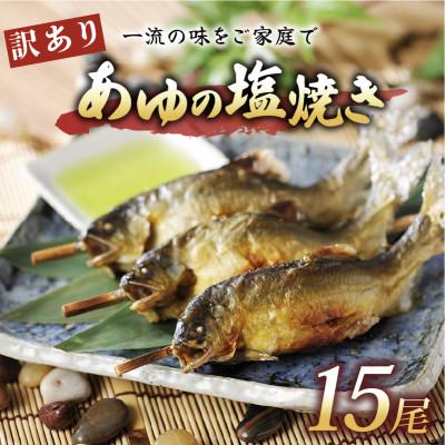 ふるさと納税 彦根市 訳あり あゆの塩焼き15尾 簡単調理で食べられる身が締まった国産のブランド鮎