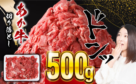 あか牛 切り落とし 500g  熊本産切り落とし 牛肉 赤牛 冷凍 国産牛肉 きりおとし 牛肉切り落とし 牛肉 切り落とし【五右衛門フーズ】 [YBZ055]