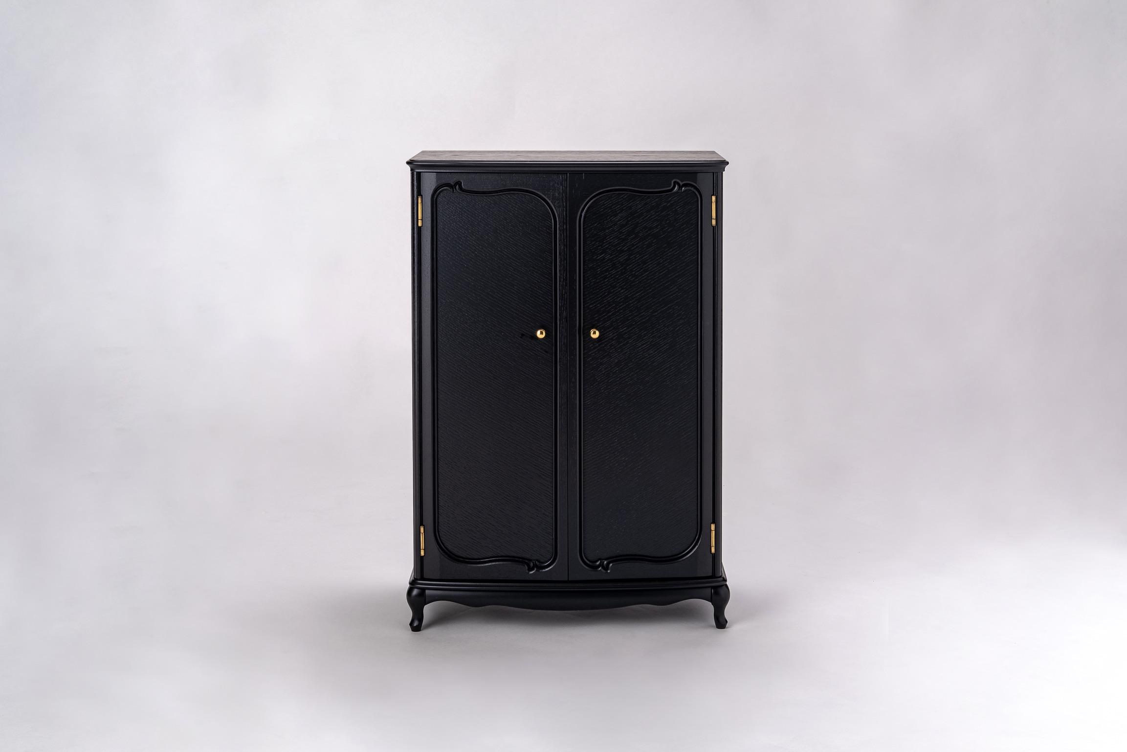 【ブラック】松永工房 Petit. Continue プティ・ワードローブ ミニチュア家具 1／3家具 ドール家具 ドール 40～60センチ対応 インテリア アンティーク家具 木製 ハンガー ドール服