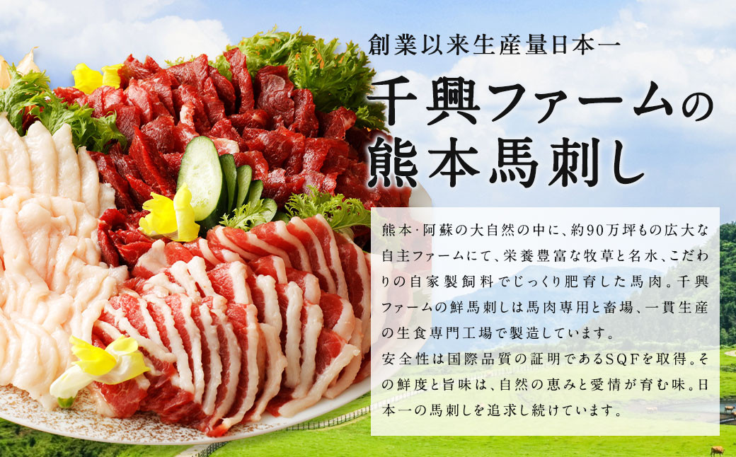復興福袋 馬刺し食べ比べ 5種 約380g