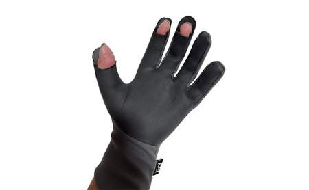 撥水 ネオプレーン(タイタニューム加工) 3C フッシンググローブ ネオプレーン フィッシング  グローブ 手袋 防寒 釣り 自転車 グレー・Lサイズ