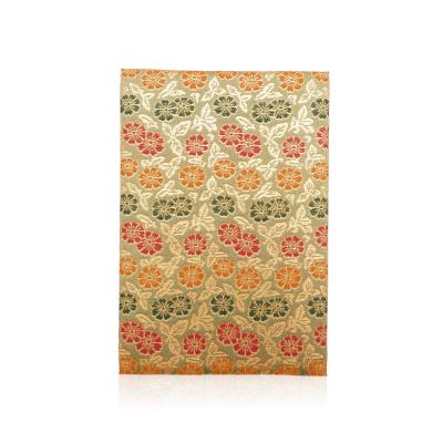 ふるさと納税 八尾市 西陣織御朱印帳 鶴飾り&amp;専用箱付き(瑞花ずいか)/L115