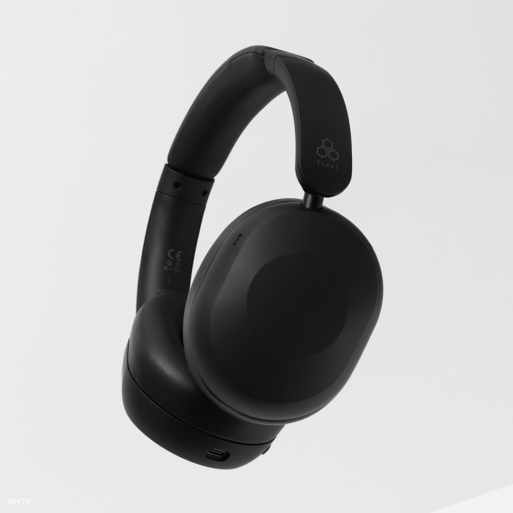 ワイヤレスヘッドホン final UX1000 BLACK ハイコスパモデル/ノイズキャンセリング/ノイキャン/ANC/マイク付き【kw0142-0058-1】