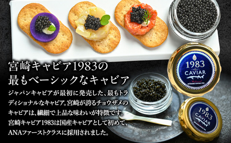 宮崎キャビア1983(20g)&国産本からすみ(10g×2個)セット 宮崎キャビア1983 ジャパンキャビア トラディショナルキャビア G7サミット 国際線ファーストクラス 熟成キャビア 宮崎県産 チ