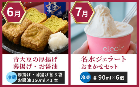 越前おおの季節の恵み定期便　プレミアムAコース（毎月・全12回お届け）