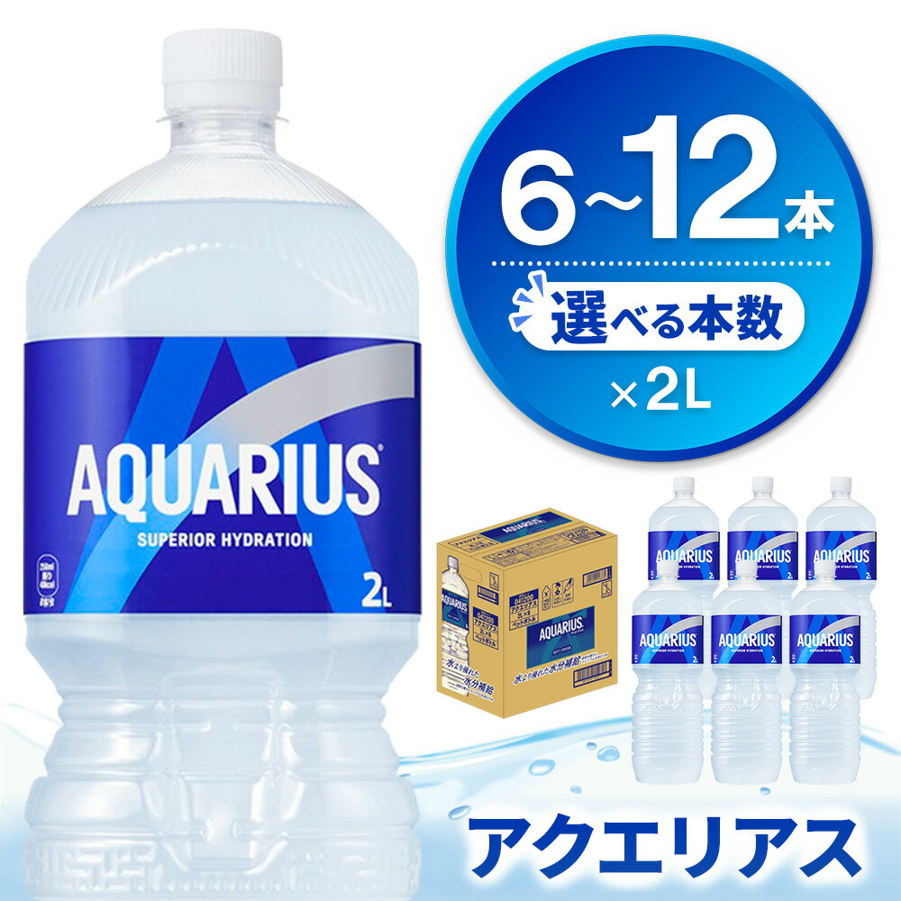 【ふるさと納税】アクエリアス PET 2L │ 本数が選べる 6本 12本 1ケース 2ケース アクエリ スポーツ飲料 夏バテ予防 水分補給 熱中症対策 買い置き まとめ買い 2リットル ペットボトル ペット スポーツ イベント リフレッシュ K090P007