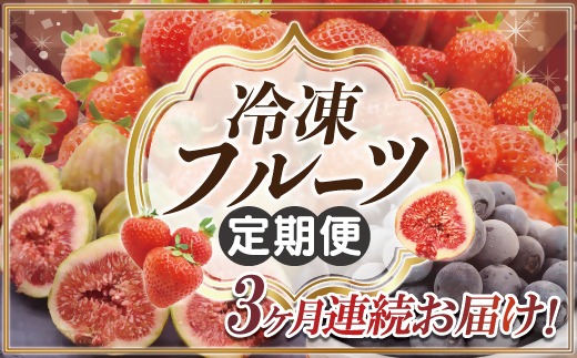【3ヶ月連続お届け】人気の冷凍フルーツ定期便【JAほたるの里】_HB0191