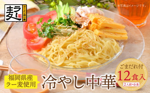 U16-23 【4～8月発送】福岡県産ラー麦 冷し中華（ごまだれ付）