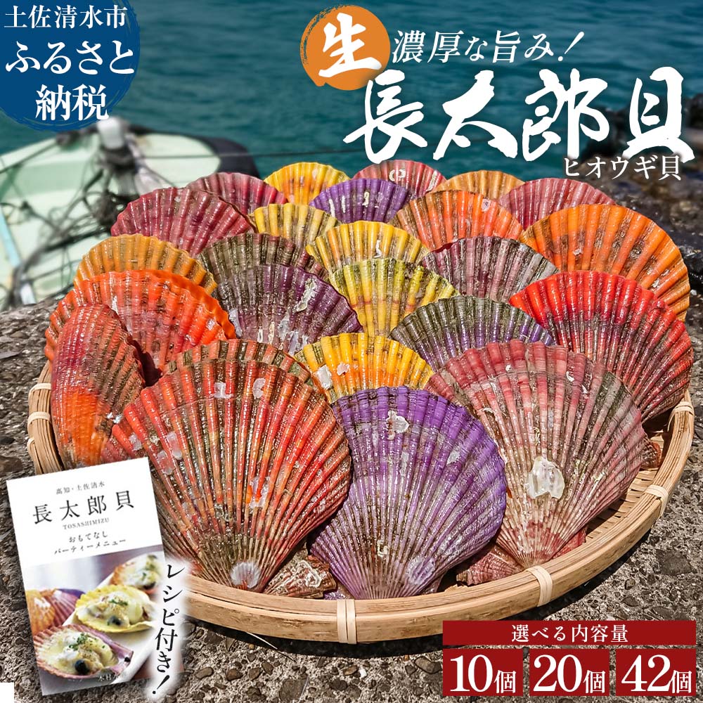 【ふるさと納税】【9月発送】ヒオウギ貝10～42個セット（ホタテの仲間）長太郎貝 アウトドア キャンプ 海鮮BBQ 魚貝 生 貝殻付 活 貝柱 酒蒸し バーベキュー BBQ 貝 海 ふるさとのうぜい 故郷納税 高知県 土佐清水市 返礼品 7000円 海鮮