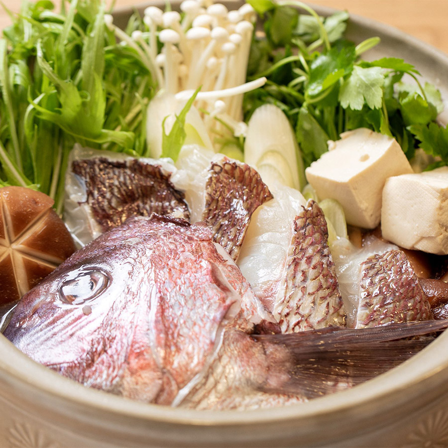 ＜秀長水産＞「健康真鯛」づくし しゃぶしゃぶセット 4人前