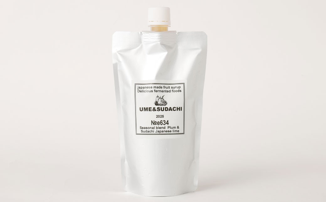 【NATUFULL】フルーツ発酵シロップ 遮光パウチ入り 350ml×1袋｜ シロップ 発酵 フルーツ 果物 国産