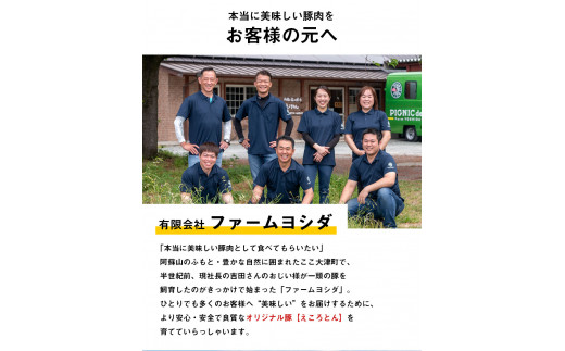 えころとん・豚肉5種(計1160g) バラエティーセットファームヨシダ　《60日以内に出荷予定(土日祝除く)》---so_ffarmy5vrt_60d_23_15500_1160g---