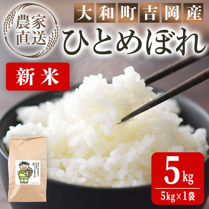 【ふるさと納税】＜先行予約！2025年9月下旬から順次発送予定＞【令和7年産 新米】 お米農家直送！ひとめぼれ 5kg (5kg×1袋) お米 おこめ 米 コメ 白米 ご飯 ごはん おにぎり 宮城米 新米 令和7年産 お弁当【お米農家ろくすみファーム】 ta523