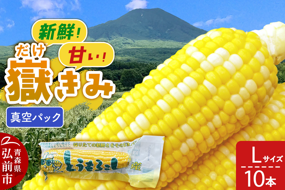 嶽きみ真空パック Lサイズ 10本 しらかみラボ