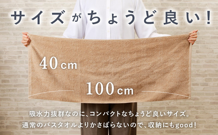 コンパクトバスタオル 6枚 カプチーノ【速乾 中厚 ロングヘア―にも最適 泉州タオル 国内製造 国産 吸水 普段使い シンプル 日用品 家族 ファミリー】