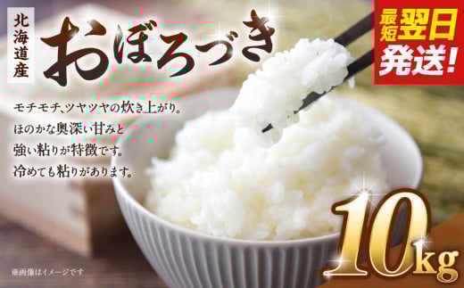 【令和６年産米/最短翌日発送】 北海道産おぼろづき10kg（5kg×2)【国産 白米 精米 お米 単一原料米 厳選 生活応援 おぼろづき おすすめ 北海道 美唄市】