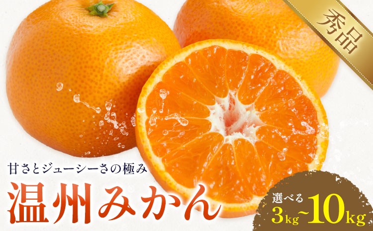 
            温州みかん 選べる 内容量 約3kg～約10kg 日本フルーツ株式会社 熊本県 荒尾市 《11月上旬-12月上旬頃出荷》 デコポン 果物 秀品 フルーツ スイーツ デザート ギフト ご贈答
          