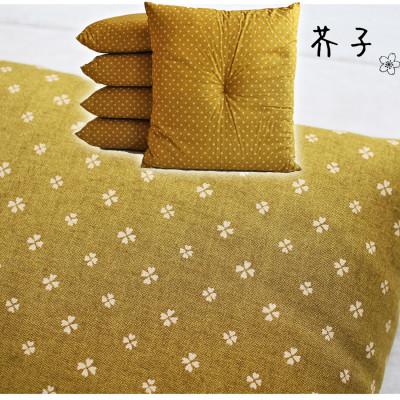 ふるさと納税 美唄市 北海道 北新有限会社の座布団 小桜 日本製 銘仙判 ( からし ) 5枚セット |  | 03