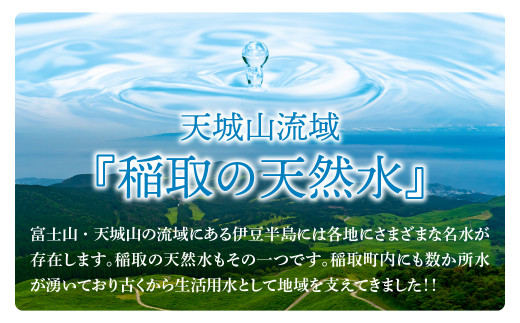 稲取の天然水　ラベルレスボトル　2箱　2L　12本　B033 ／イオン　シリカ　静岡県　東伊豆町