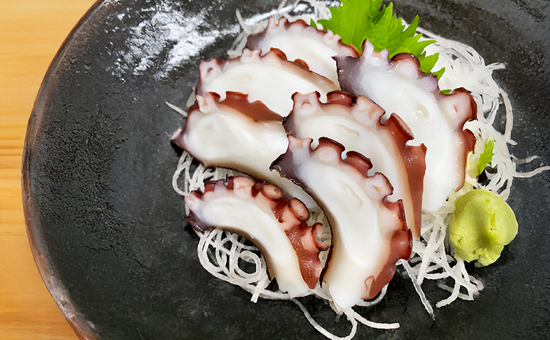 ゆでだこ足4～5人前（淡路島由良産・ お刺身用 ）お届け時期により解凍品になります タコ たこ 刺身 兵庫県 洲本市 淡路島