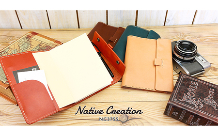 Native Creation 手帳カバー NC3755 栃木レザー【納期1～3カ月】 雑貨 日用品 文房具 A6 工芸品  BEIGE