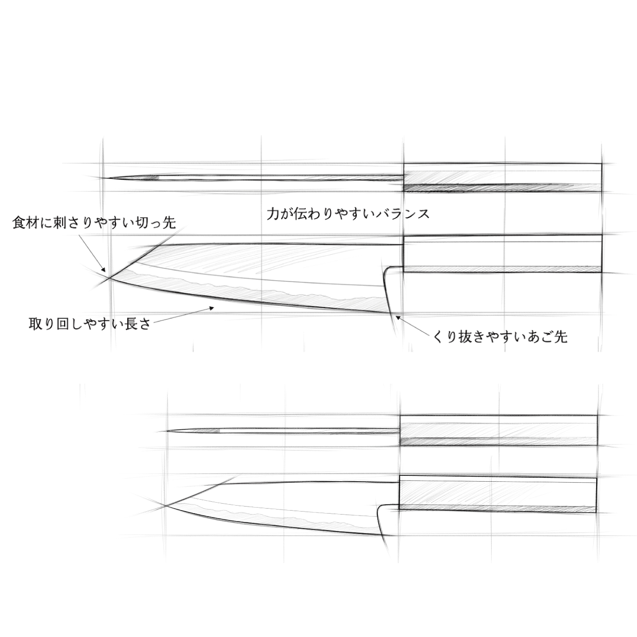 札幌刃物　霞-kasumi- 牛刀21cm