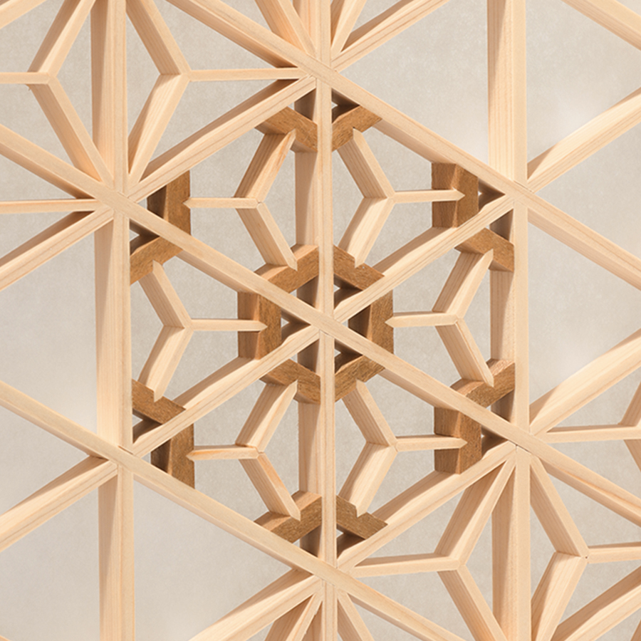 ＜Kinomo＞組子行燈