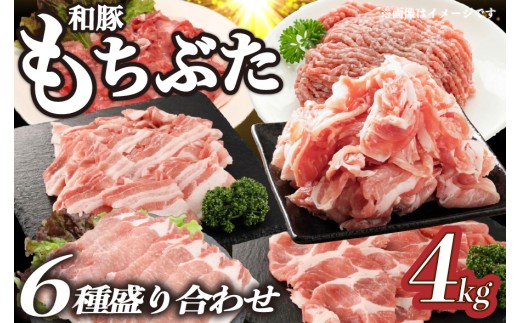 豚肉 和豚 もちぶた バラエティパック 4kg 肩ロース バラ ロース もも ひき肉 小間切れ 食べ比べ ブランド豚 和豚もちぶた ブランド 美味しい豚 豚肉 肉 にく 肉料理 夕食 晩ごはん ポーク おかず 小分け 便利 肉の片山 新潟県 新発田市 katayama008