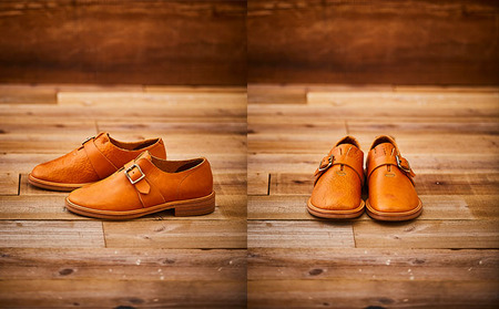 KOTOKA　 一枚革モンク　ナチュラル　 メンズ 27.0cm