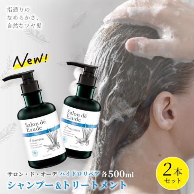 ふるさと納税 四万十市 サロン・ド・オーデ ハイドロリペア シャンプー&amp;トリートメント(各500ml)2点セット