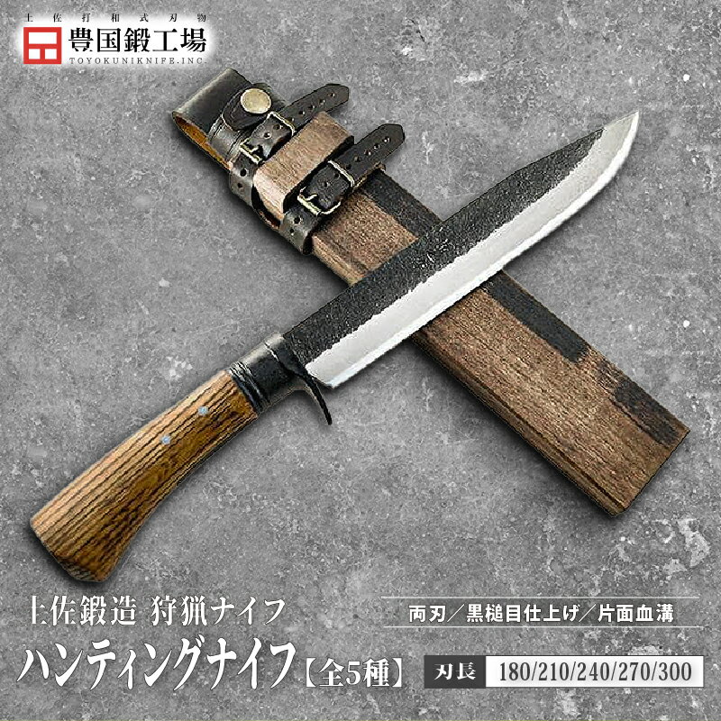 【ふるさと納税】 土佐鍛 ハンティングナイフ ダマスカス15層青2鋼 全5種 | ナイフ キャンプ アウトドア 打刃物 土佐 鉈 なた 職人 山林 狩猟 刃物 薪割り ハンドメイド 釣り 伝統 工芸 高知県 南国市