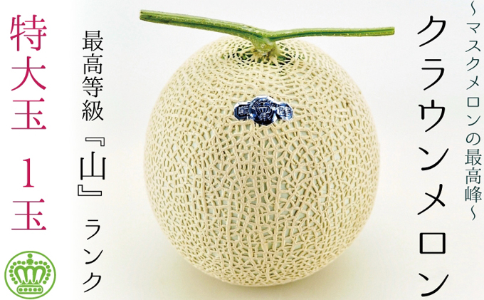 2026年7月発送クラウンメロン（山級）特大玉  1玉　ギフト箱入り