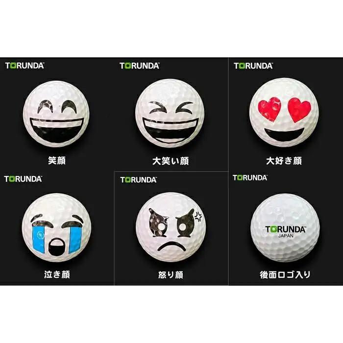 【撮るんだ】可愛いゴルフボール5種＋サンバイザーのギフトパッケージ（サンバイザー：レッド)