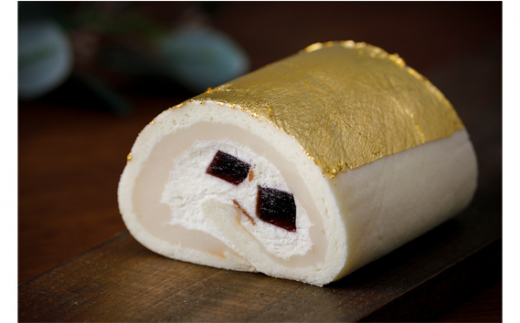 金の宝達ロールくーずぇ　ハーフサイズ [宝達山本舗松月堂 石川県 宝達志水町 38600504]_イメージ2