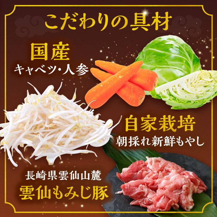 【3回定期便】冷凍 長崎皿うどん 4食 具入り / うどん 皿うどん 麺 / 南島原市 / 狩野食品 [SDE018]_イメージ3