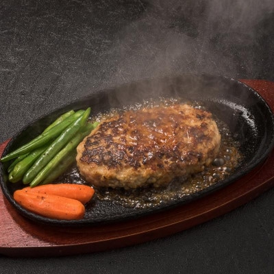 本格ハンバーグ(5食)電子レンジ対応・調理済 特製ソース付(岡垣町)【配送不可地域：離島】