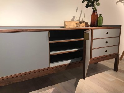 旭川家具 東10号工房「law board（ローボード）」〈カラー：グレー〉