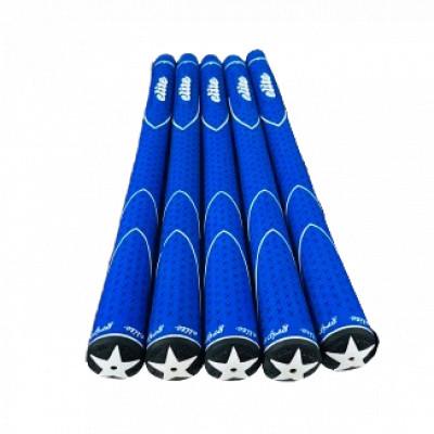 ふるさと納税 東大阪市 《バックラインあり/ブルー/5本》X360RUBBER　M58　ゴルフ練習器具　エリートグリップ