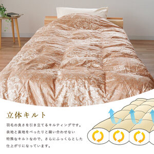 掛け布団 ピンク シングル ロング カナダマザーグース95% 0.3kg入り 羽毛肌掛け布団 夏掛け布団 布団カバー 布団干し 羽毛布団