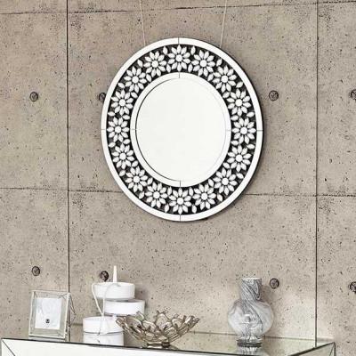 ふるさと納税 海南市 丸型ミラー フラワー AKU1021056