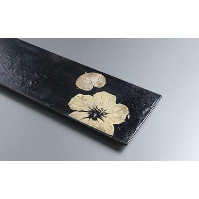 ふるさと納税 恩納村 つづるガラスアート　ゆうなの花-SUMI-「長皿」　吉田 栄美子 |  | 02