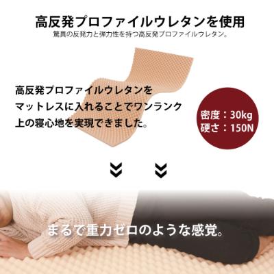 ふるさと納税 北広島町 夜香プレミアム2高反発ウレタンポケットコイルマットレス　衛生タイプ(シングル) |  | 02