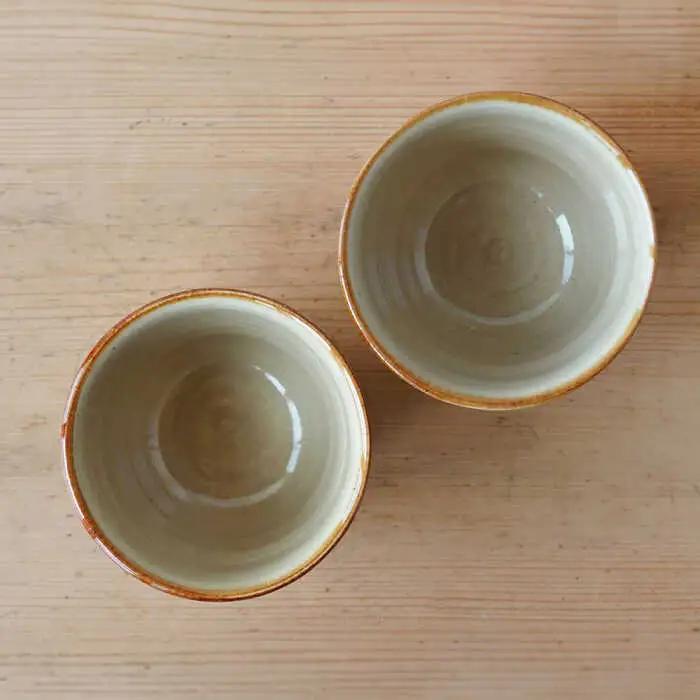 【波佐見焼】SHINOGI カップ 小 2点セット 黄瀬戸【studio wani】[MB67]
