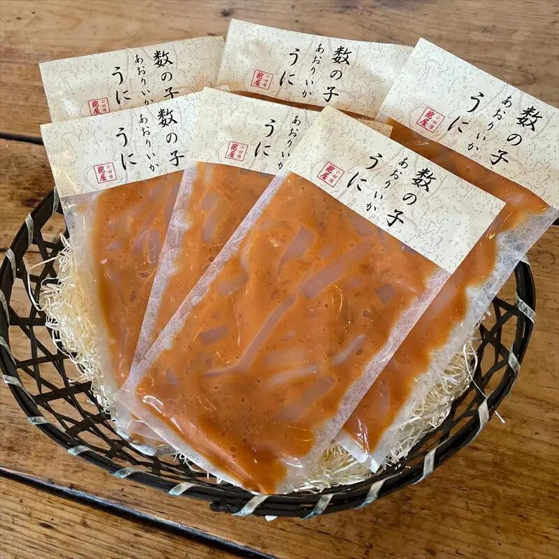 王様の塩辛 雲丹風味 6パック【あおりいか 塩辛 うに おつまみ 珍味 惣菜 海鮮 いかの塩辛 珍味 お取り寄せ 御中元 お中元 お歳暮 父の日 母の日 贈り物 日本酒 焼酎  塩辛【神奈川県小田原市