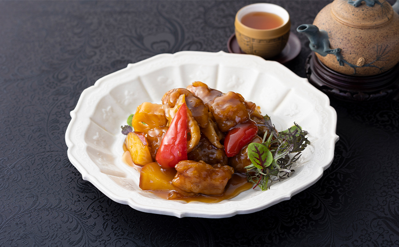 中華料理 名菜中華セット 朱蘭 酢豚 肉団子 甘酢あんかけ エビチリ 海老 海老焼売 しゅうまい セット 銀座アスター 伝統 中華 中国料理 大田区 東京都