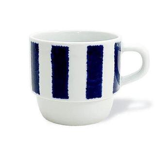 【波佐見焼】満水275ml重なり抜群マグ５個組 ストライプ 【西海陶器】 5 32544