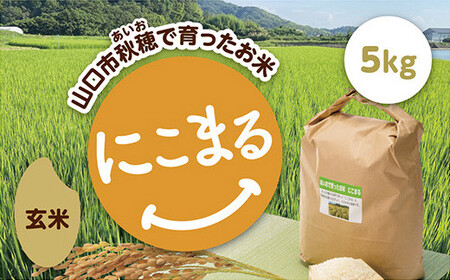 D418 あいお（秋穂）で育ったお米 にこまる 玄米 5kg