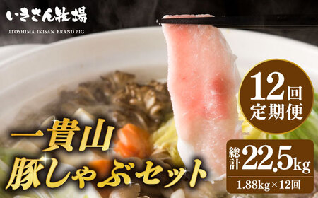 【全12回定期便】一貴山 豚しゃぶ セット糸島市 / いきさん牧場 /鍋 しゃぶしゃぶ 豚しゃぶ 肩ロース ロース つくね バラ 豚バラ [AGB009] 豚肉しゃぶしゃぶ 豚肉しゃぶしゃぶ 豚肉しゃぶしゃぶ 豚肉しゃぶしゃぶ 豚肉しゃぶしゃぶ 豚肉しゃぶしゃぶ 豚肉しゃぶしゃぶ 