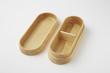 ◇紀州桧弁当箱 タイプ3 NA ナノコート 弁当包みセット【コトリ】