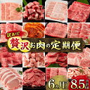 【ふるさと納税】【訳あり】《定期便》宮崎県産黒毛和牛・宮崎県産豚肉 贅沢6か月コース | ミヤチク 訳あり 定期便 和牛 牛肉 豚肉 国産 焼肉 すきやき 豚しゃぶ しゃぶしゃぶ肉 お楽しみ | お肉